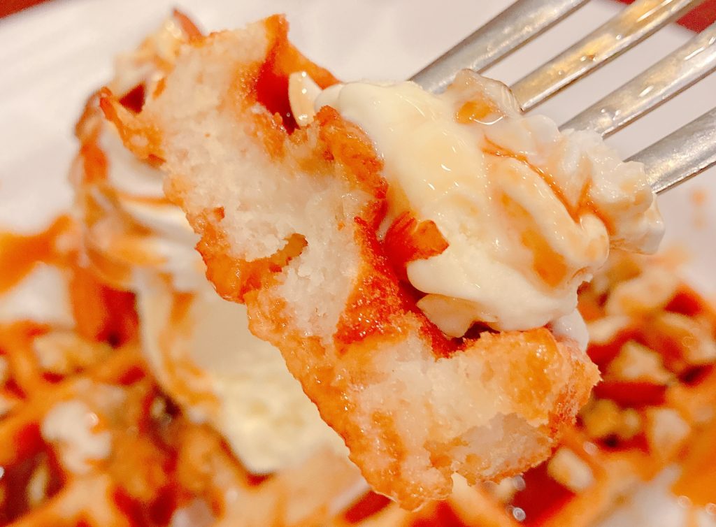 カフェブラン学園店のワッフル生地