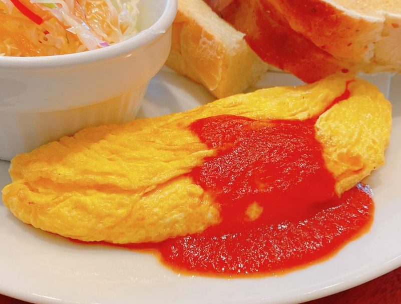 ウィーンの森 田和山店のモーニングのオムレツ